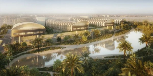 福斯特事務(wù)所新作‘開羅新全球心臟病醫(yī)院’，金字塔旁的‘綠洲’