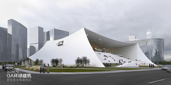 大舍事務(wù)所在建項目：溫州美術(shù)館，遠(yuǎn)看像“天幕”，近看似“景框”