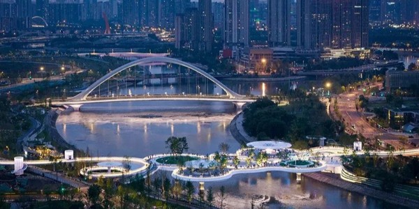 成都漂浮公園，一座橋，九種風(fēng)景