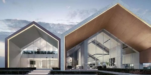 一體化的設計手法，塑造出建筑的體積感——運河源生活美學館