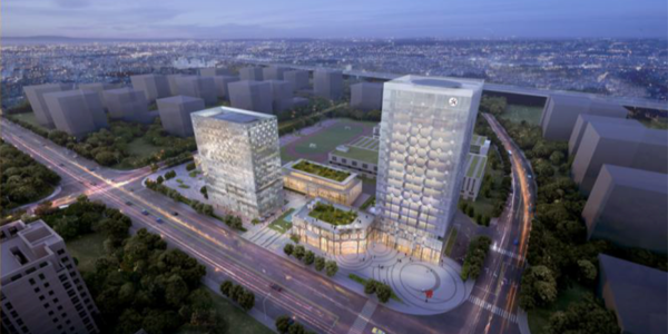 圓通國際金融和科技總部項目，預計9月竣工