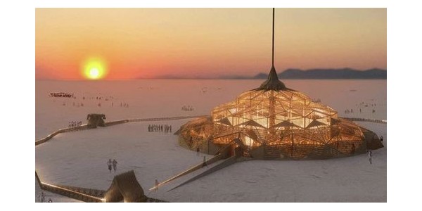 2023 年火人節(jié)神廟，倒置的沙漠之花！